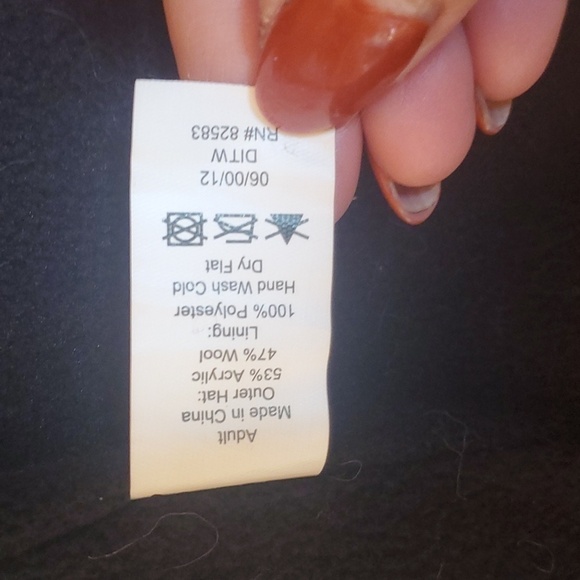 Fur Headwear Multicolored Wool Knit Earflaps with Tassels Hat - Picture 6 of 9